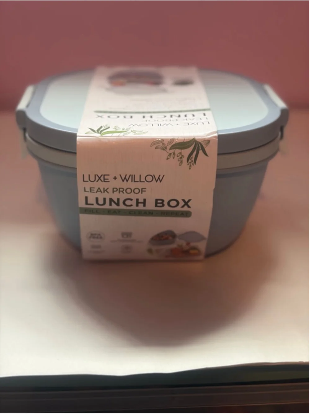 Luxe + Willow Blue Leak Proof Lunch Box Kit
